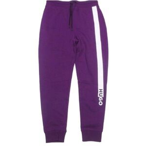 HUGO BOSS Red Label Men's Purple Dexray Logo Print Jogger Pants SIZE XXL